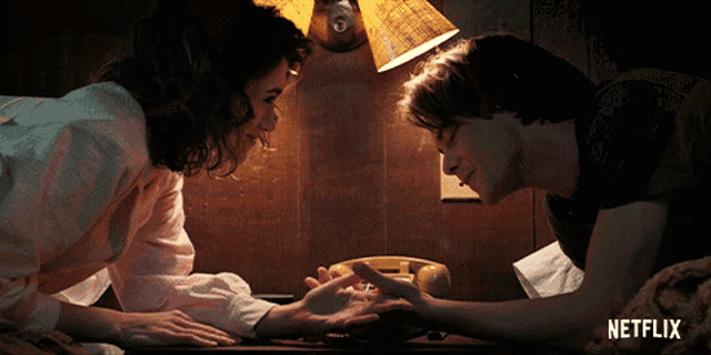 Staring Holding Hands GIF