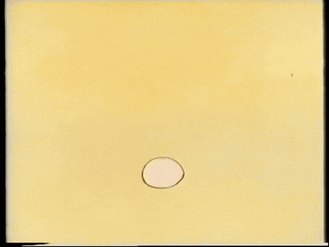 a cartoon drawing of an explosion with a lot of white clouds coming out of it