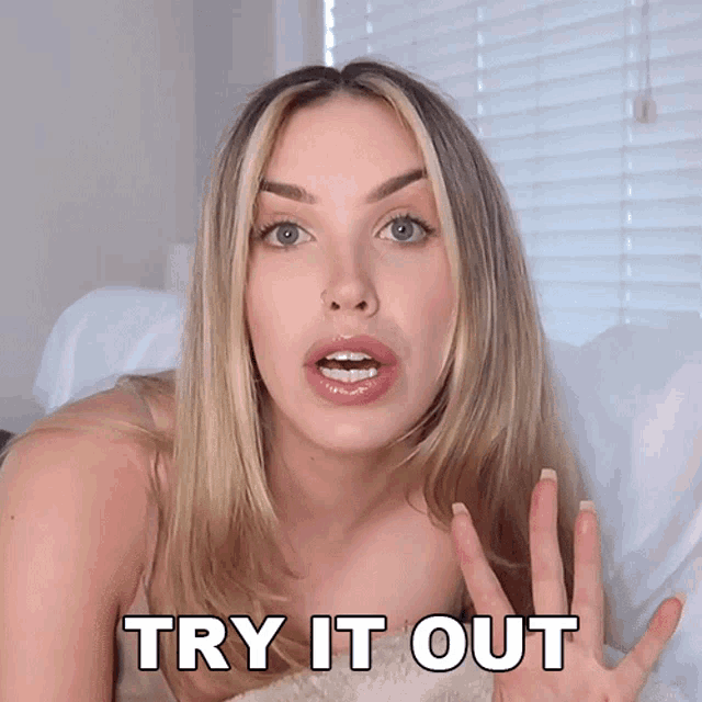 Try It Out Stella Rae GIF - Try It Out Stella Rae Give It A Try GIFs