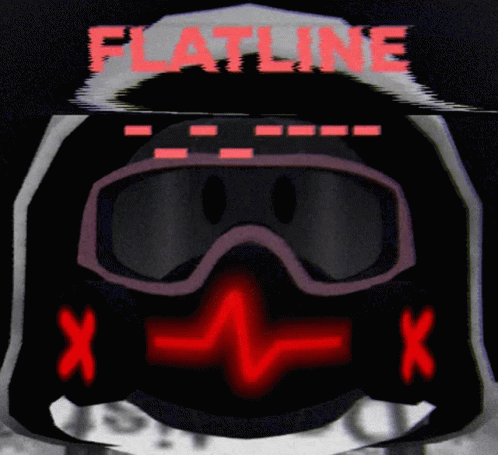 Mask Flatline GIF - Mask Flatline Glitch GIFs