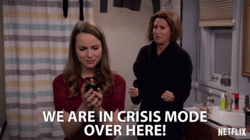 We Are In Crisis Mode Over Here Urgent GIF - We Are In Crisis Mode Over Here Urgent Panic GIFs