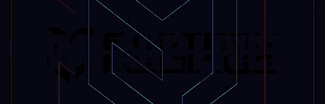 a colorful logo for eastern mediagg on a dark background
