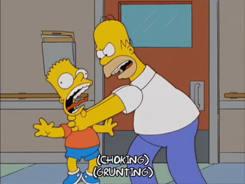 Homer Choking GIF - Homer Choking Bart GIFs