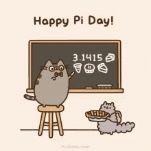 Pusheen Happy Pie Day GIF - Pusheen Happy Pie Day Pie GIFs