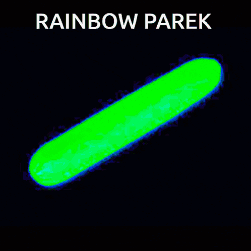 a picture of a rainbow parek on a blue and purple background
