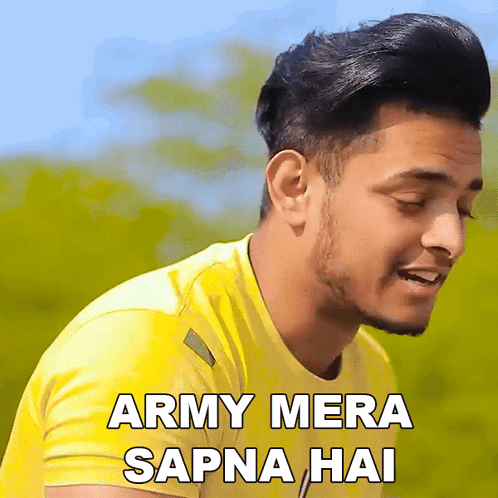 Army Mera Sapna Hai Prince Pathania GIF - Army Mera Sapna Hai Prince Pathania Army Mera Dream Hai GIFs