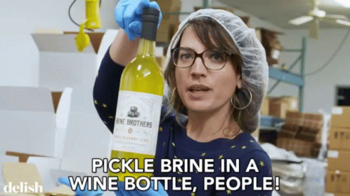 Pickle Wine Pickle Brine GIF - Pickle Wine Pickle Brine Pickle Brine In A Wine Bottle GIFs