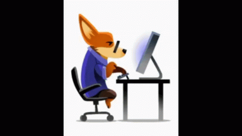 Workaholic Computer GIF - Workaholic Computer Biscuit Facebook Stickers GIFs