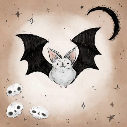 Skull Bat GIF - Skull Bat Moon GIFs