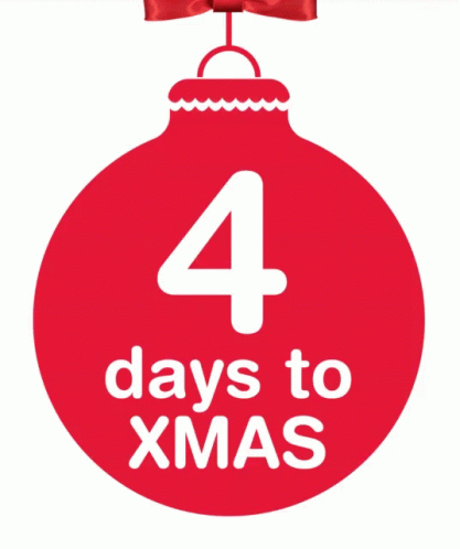 Christmas Countdown 4days To Christmas GIF - Christmas Countdown 4days To Christmas 4days Til Christmas GIFs