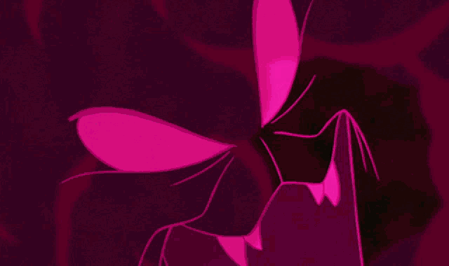 a close up of a pink cartoon character 's mouth