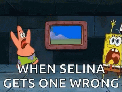 When Selina Gets One Wrong Spongebob GIF - When Selina Gets One Wrong Spongebob Patrick GIFs