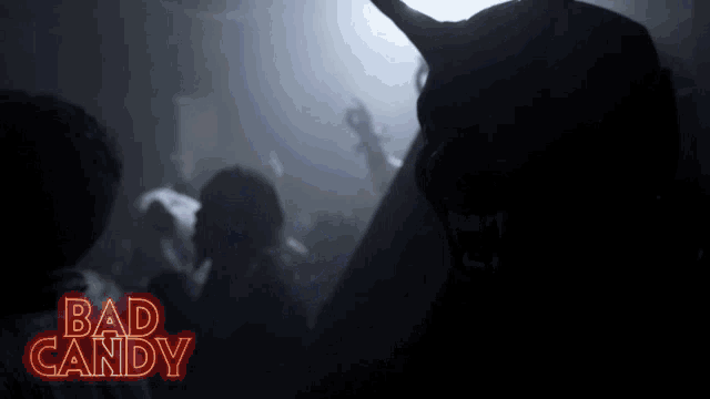 a poster for the movie bad candy shows a group of people