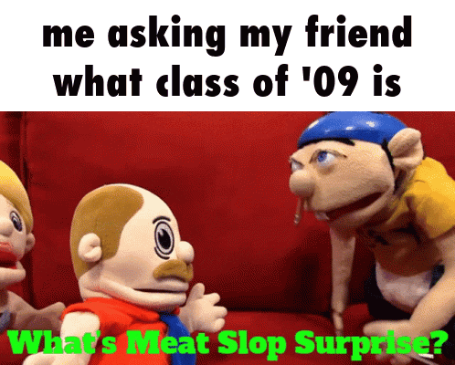 two stuffed animals are sitting on a red couch and talking to each other