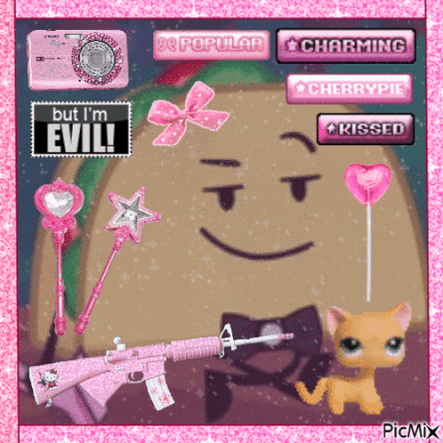 a picture that says but i 'm evil on the bottom