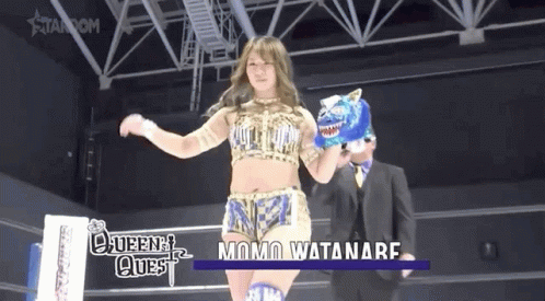 Momo Watanabe Stardom GIF - Momo Watanabe Stardom Qq GIFs