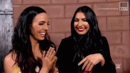 Peyton Royce Mic Back GIF - Peyton Royce Mic Back Iconic Duo GIFs