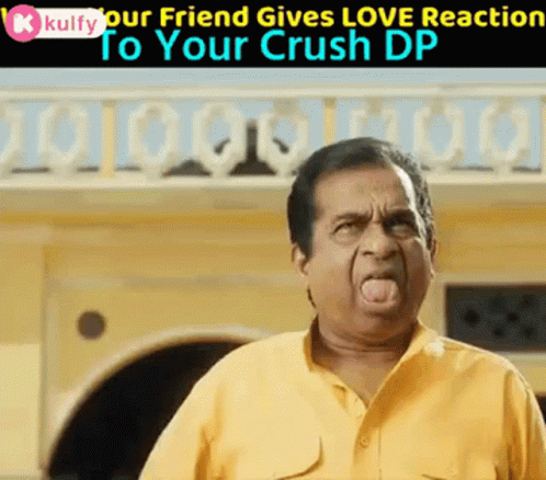 When Your Friend Gives Love Reaction To Your Crush Dp Funny GIF