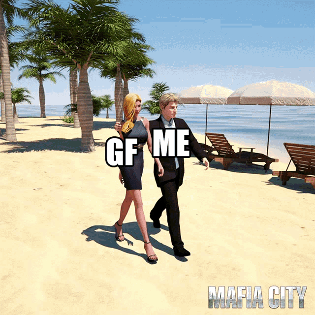 Me Gf GIF - Me Gf Mafia City GIFs