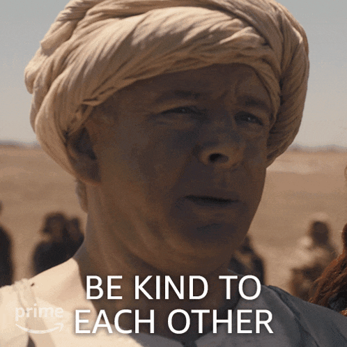 Be Kind To Each Other Aziraphale GIF - Be Kind To Each Other Aziraphale Michael Sheen GIFs