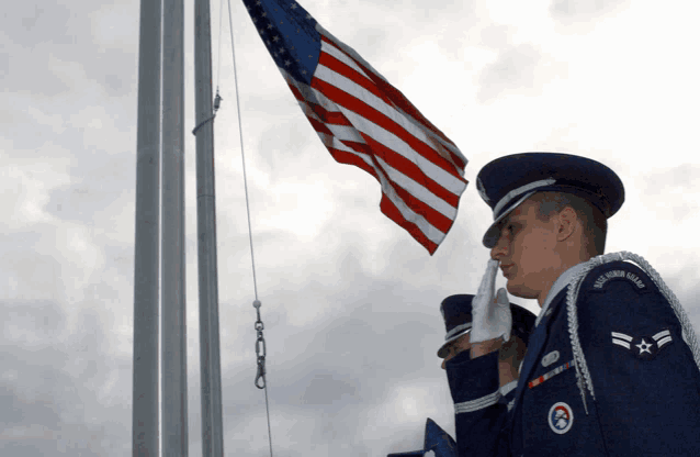 a man in a uniform that says air force on it