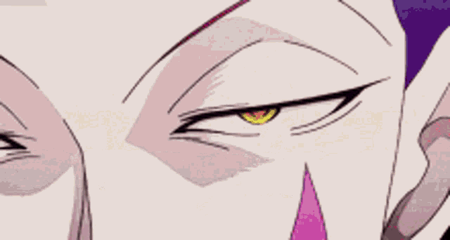 a close up of a cartoon character with a star and a tear coming out of his nose