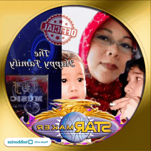 a picture of a woman and two children with the words " я3xamyat2 " written on the bottom