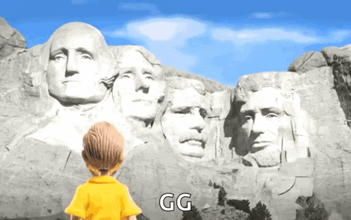 Rushmore Happy Presidents GIF