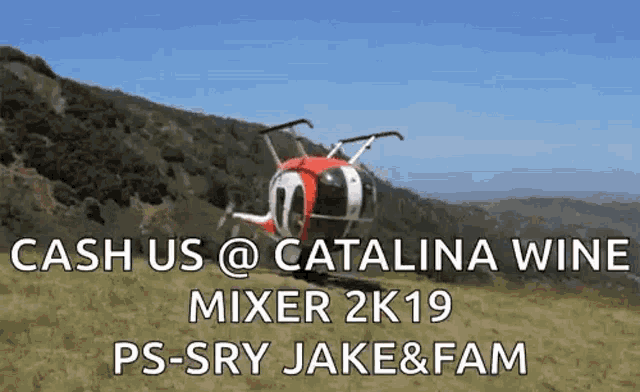 an advertisement for catalina wine mixer 2k19 ps - sry jake & fam