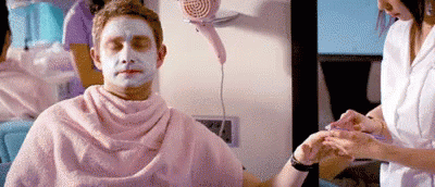 Relaxing At The Spa GIF - Martin Freeman Spa Pampering GIFs