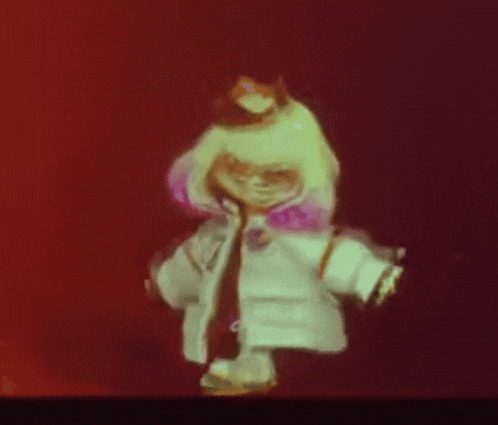 a cartoon character is giving a thumbs up and wearing a white coat