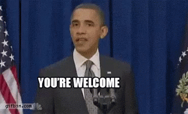 President Obama GIF - Barack Obama President Youre Welcome GIFs