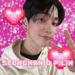a pixelated image of a man with the name seunghan o.pilin written on it