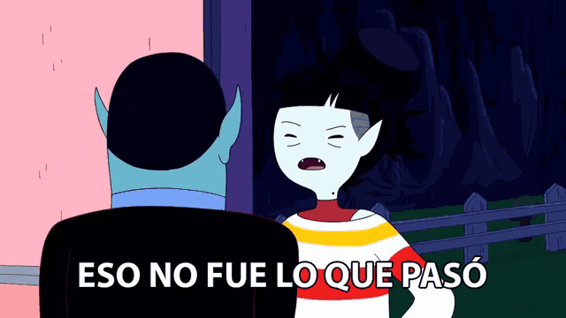 a cartoon character says eso no fue lo que pasó in spanish
