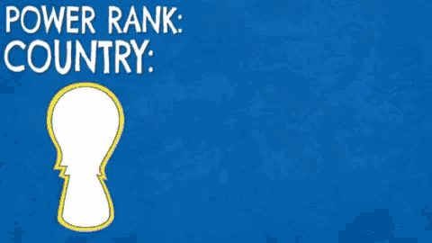 a blue background with a flag and the words power rank 31 country panam on it