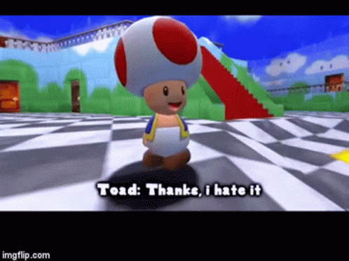 Toad I Hate It GIF - Toad I Hate It GIFs