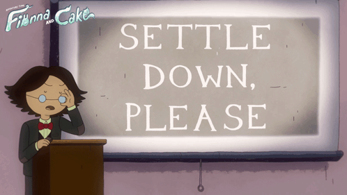 Settle Down Please Simon Petrikov GIF - Settle Down Please Simon Petrikov Adventure Time Fionna And Cake GIFs