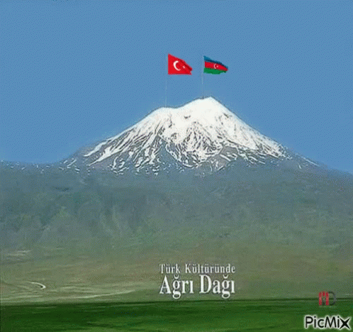 Türkiye Azerbaycan Ağrıdağı GIF - Türkiye Azerbaycan Ağrıdağı Bayrağ GIFs