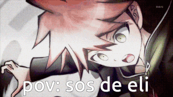 a picture of a boy with the words pov sos de eli