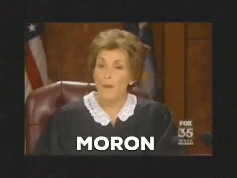 Judge Judy Moron GIF - Judge Judy Moron GIFs