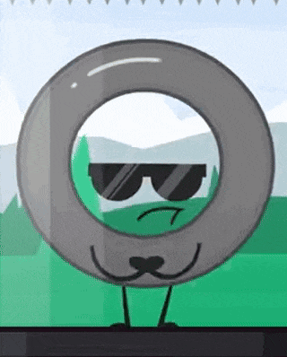 a cartoon character wearing sunglasses and a mustache is a tire .