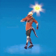 a cartoon character with a backpack is standing in front of a sun