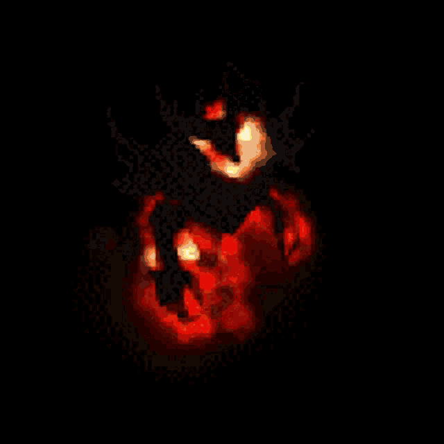 a computer generated image of a person in a cowboy hat surrounded by flames