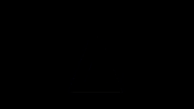 the letter a is displayed in a glitch effect on a black background